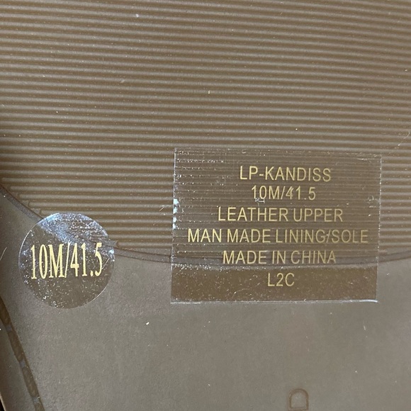 New Lucky Brand Kandiss Leather Sandal Women’s Size 10 Latte Tan - Picture 13 of 13